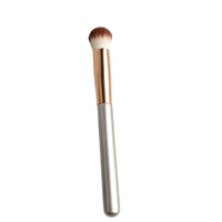 Portable Soft Bristle Wooden Handle Makeup Brush for Foundation, Concealer, Blush, and Eye Shadow