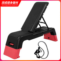 Adjustable Aerobic Stepper with Resistance Bands for Gym and Home Fitness