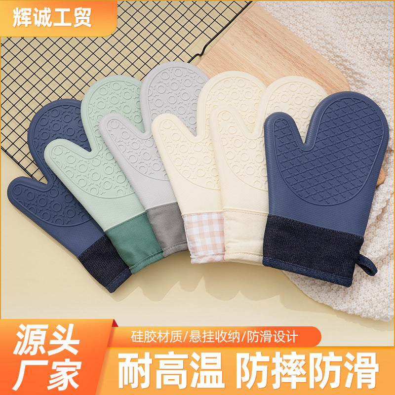 Silicone Heat Resistant Oven Mitts for Baking and Cooking
