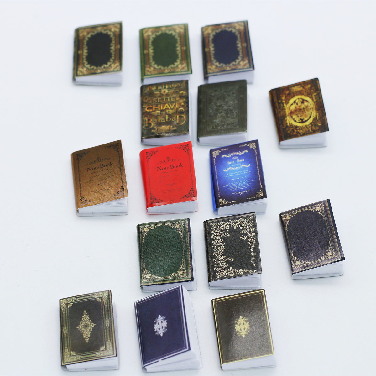 1:12 Dollhouse Miniature Flip-Page Books & Magazines for BJD Scenes