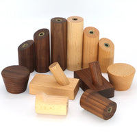 Creative Minimalist Wooden Wall Hooks - Nordic Walnut & Beech Wood Coat Hangers for Entryway & Doors