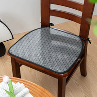 Ice Rattan Dining Chair Cushion with Anti-Slip Straps for Office and Home