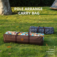 Outdoor Camping Tent Pole Storage Bag for Canopy Rods Folding Tables Chairs Fishing Gear