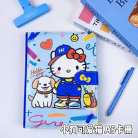A5 Cute Cat Cartoon Mini Animal Loose-Leaf Notebook with Refills