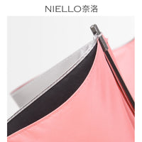 UPF 50+ Double-Layer Titanium Silver Sun Umbrella for UV Protection