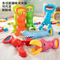 Interactive Sand Digging Toy with Grabber Claw for Kids - Dinosaur, Shark, Hippo, Crab Designs