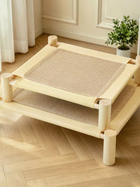 Elevated Pet Cooling Bed with Removable Mat for Small to Medium Dogs and Cats