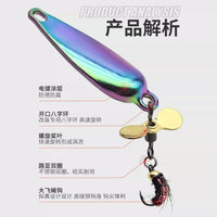Propeller Sequin Lure Fly Fishing Bait Set for Micro Fishing
