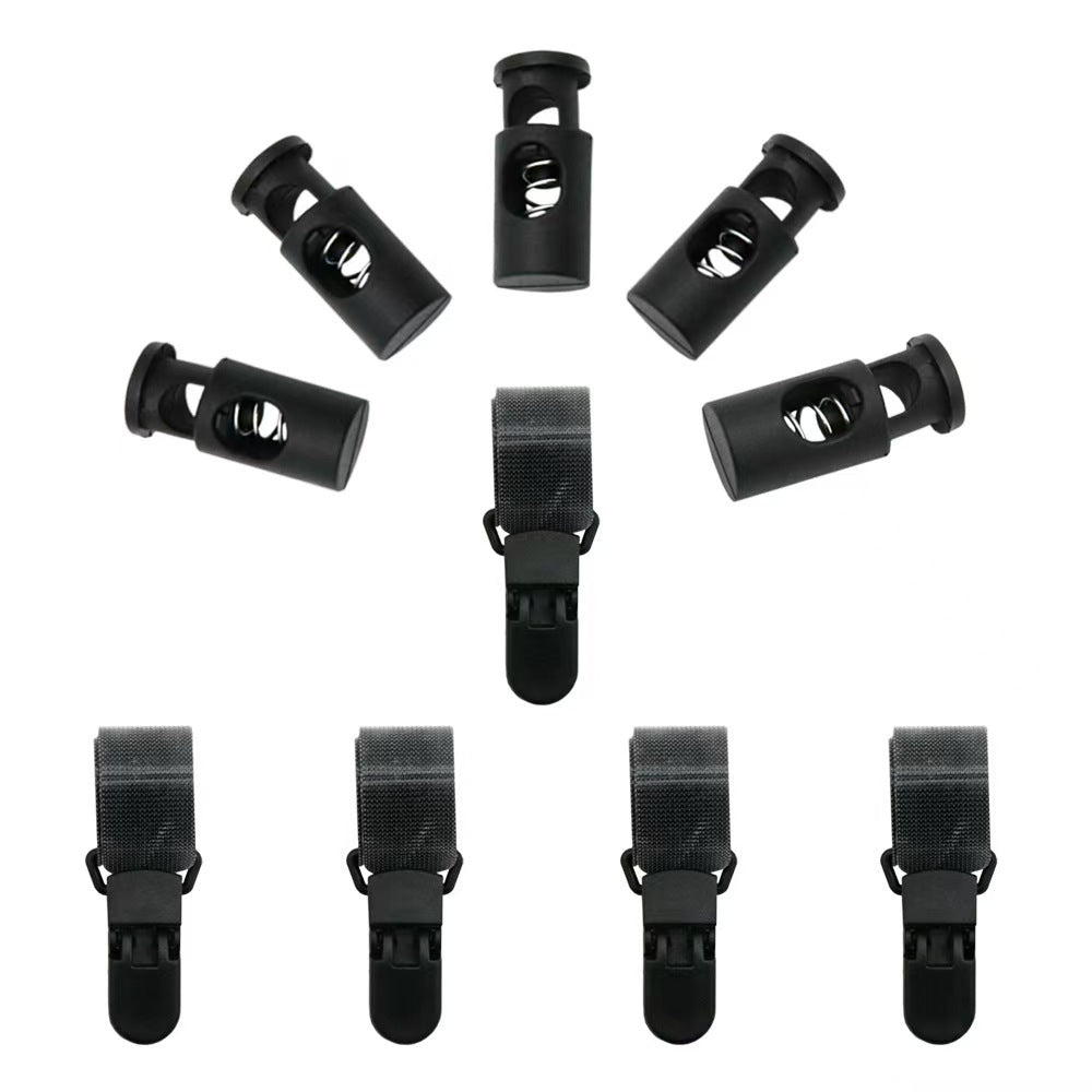 Garden Flag Stopper and Anti-Wind Clip Set for Flagpoles