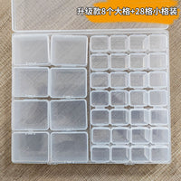 Portable Multi-functional Jewelry Storage Box with Anti-oxidation Compartments for Earrings and Cards