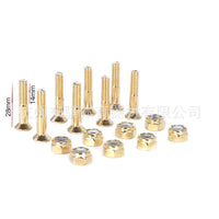 M5 Carbon Steel Skateboard Truck Mounting Hardware Set with Nuts
