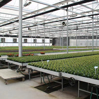 Ebb and Flow Rolling Bench for Greenhouse Cultivation, Multi-layer Seedbed for Farms