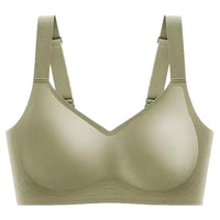 Jelly Underwear Women's Thin Anti-Sagging Wireless Bra for Large Busts, Side Support, Minimizing, Seamless, Sports Plus Size