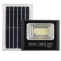 Solar Powered Outdoor LED Street Light for Garden and Yard, Waterproof with Remote Control