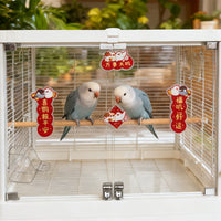 Acrylic Parrot Chinese New Year Couplets for Cages - Spring Festival Decorations