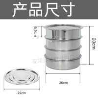 Stackable Stainless Steel Seed Sprouting Tray Kit with Lid and Drain Mesh