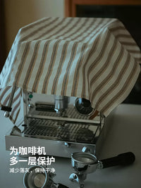 French Striped Coffee Machine Dust Cover Multipurpose Appliance Cloth