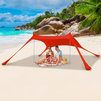 Portable Beach Sunshade Tent with UV Protection for Outdoor Camping