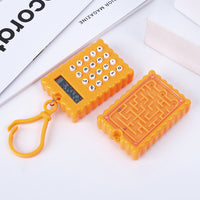 Portable Mini Calculator with Maze Game Keychain for Students and Kids