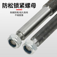 Hand Cart Axle Rod Set for 2-Wheel Trolleys and Dollies, Solid Axle for Flatbed Carts