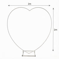 Heart-shaped Metal Wedding Arch for Outdoor Parties and Events