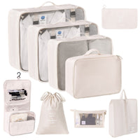 Travel Organizer Bags Set - 8-Piece Large Capacity Portable Luggage Packing Cubes for Clothes