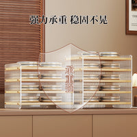 Acrylic Desktop File Organizer with Dividers for Books and Documents