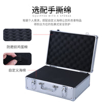 Aluminum Alloy Tool Case with Lock for Equipment, Cash, and Documents