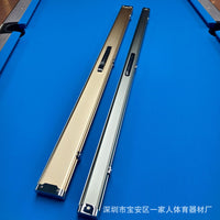 New Three-Slot Billiard Cue Aluminum Alloy Case for Jump/Break Cues, Waterproof and Wear-Resistant