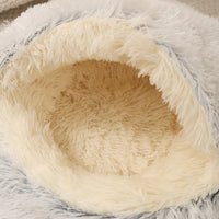 Pet Shell Bed for Cats and Dogs, Warm Semi-Enclosed Winter Pet House