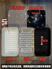 Turtle Breeding Box with Lid - Small Aquarium for Aquatic Reptiles and Fish