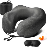 U-Shaped Memory Foam Neck Pillow for Travel and Office