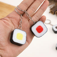 Japanese Style Simulation Food Onigiri Sushi Model Keychain Pendant