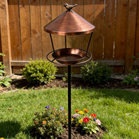 Outdoor Garden Iron Bird Feeder Stake for Wild Birds