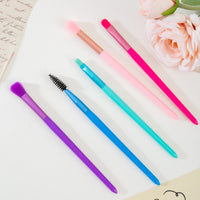 8-Piece Dopamine Colorful Makeup Brush Set for Eyeshadow Blending and Eyelashes