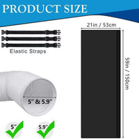 Portable AC Exhaust Hose Insulation Sleeve Cover for Air Conditioner Pipe