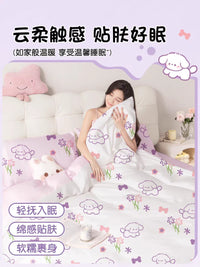 Disposable 4-Piece Bedding Set: Thickened Bed Sheet, Duvet Cover, Pillowcase, and Anti-Dirt Fitted Sheet for Travel, Business Trips, Hotel Use