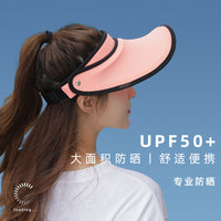 UPF50+ UV Protection Sun Visor for Women, Adjustable Outdoor Sports Beach Hat