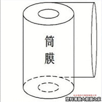 Clear Double-Layer Cylindrical Plastic Film for Packaging, Various Widths and Thicknesses