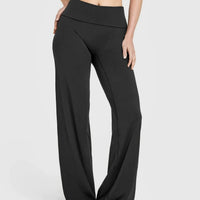 Women's High-Waist Flare Yoga Pants & Halter Top Set - Soft, Stretchy, Quick-Dry for Workout & Fitness