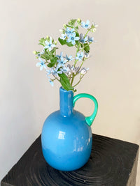 NTSTUDIO French Style Mini Glass Vase for Desktop Decor