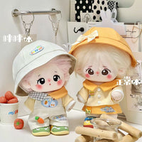 20cm Carrot-Themed Doll Clothes Set for Cotton Dolls, Cute Outfit for Idol Dolls