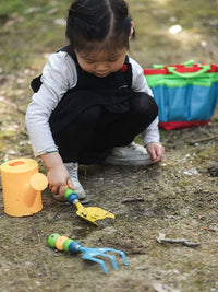 Kids' Caterpillar Garden Tool Set with Shovel, Rake, and Watering Can for Outdoor Play