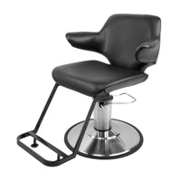 Luxury Hydraulic Reclining Barber Chair with Armrests for Salon and Spa