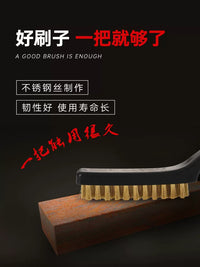 Anti-Static Copper/Steel/Nylon Bristle Cleaning Brush Set for Rust Removal & Circuit Board Cleaning