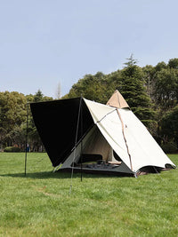 Stoic Outdoor Automatic Pop-Up Pyramid Tent with Blackout Coating for Camping and Overnight Stays