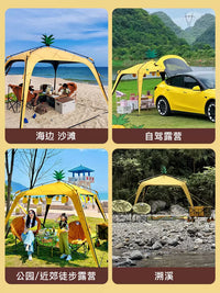 Himalayan Pineapple Castle Automatic Pop-Up Canopy Tent for Outdoor Camping Sunshade
