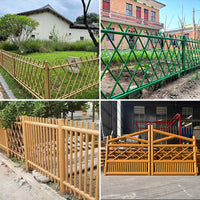 Stainless Steel Bamboo-Style Garden Fence Outdoor Yard Park Vegetable Patch Barrier