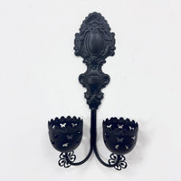 American Retro Wall-Mounted Iron Candle Holder for Home Decor