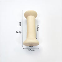 Handmade DIY Accessories Retro Wooden Spool Thread Holder Raw Wood Color